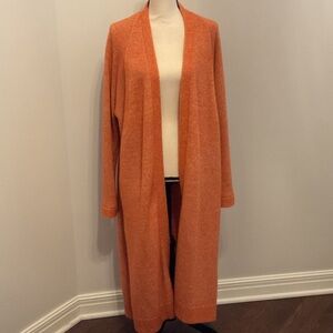 Elk Vibrant Orange Long Cardigan